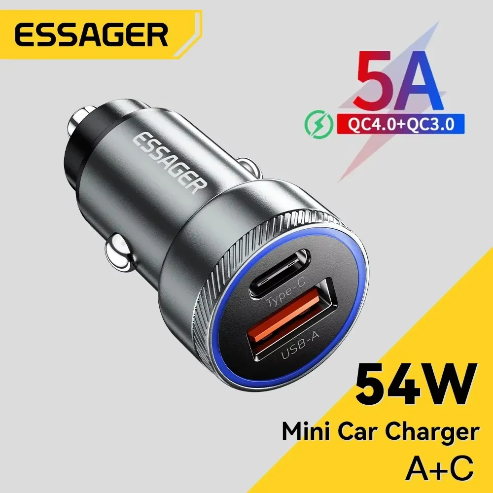 מטען מהיר לרכב עם USB-C