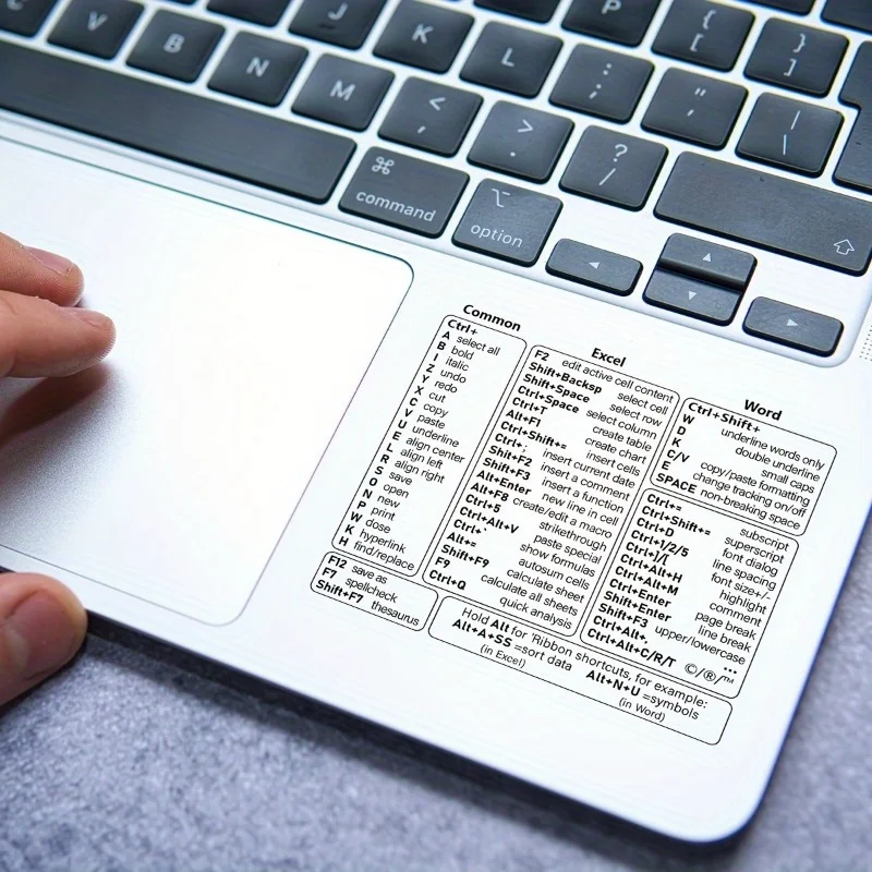 Office Keyboard Shortcut Sticker