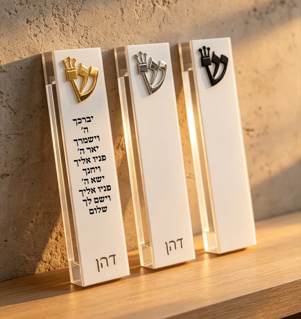 בית מזוזה אקרילי בהתאמה אישית