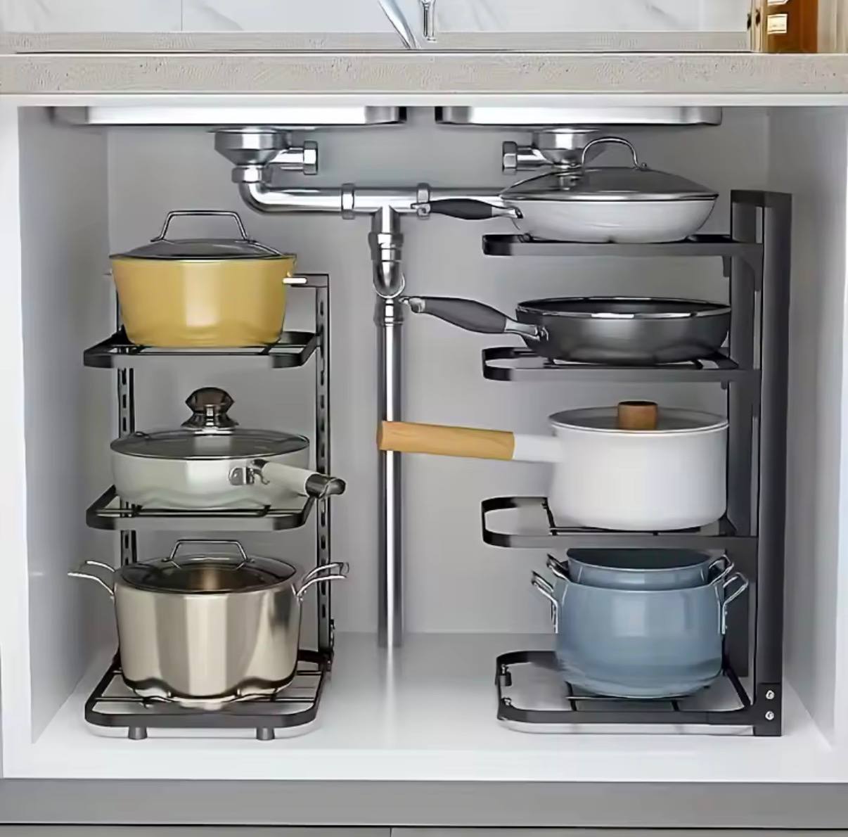 Adjustable Pot and Pan Organizer