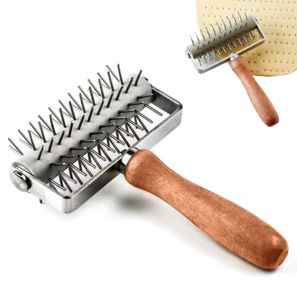 Dough Docker with Wooden Handle
