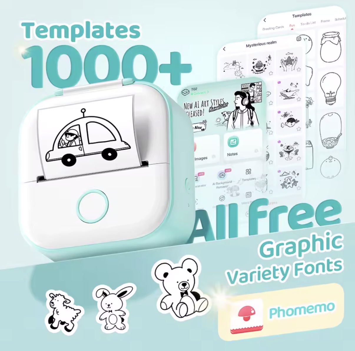 Phomemo Portable Thermal Sticker Printer
