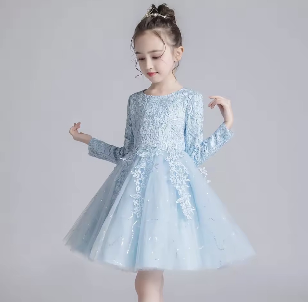 Girls' Lace Occasion Dress