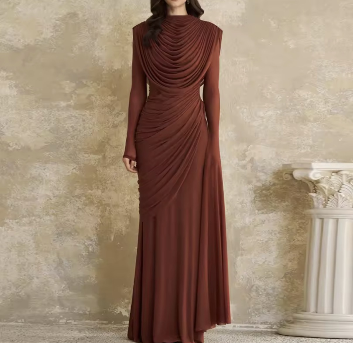 Draped Maxi Dress