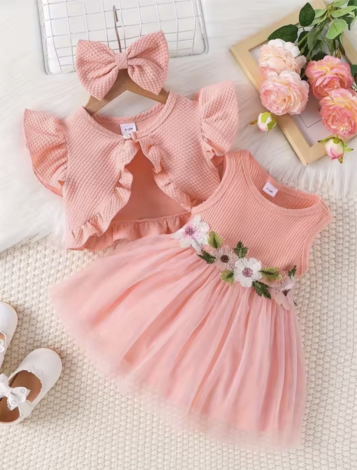 Baby Tulle Dress with Bow