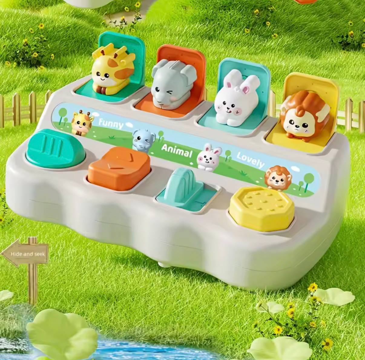 Pop-Up Animal Activity Toy
