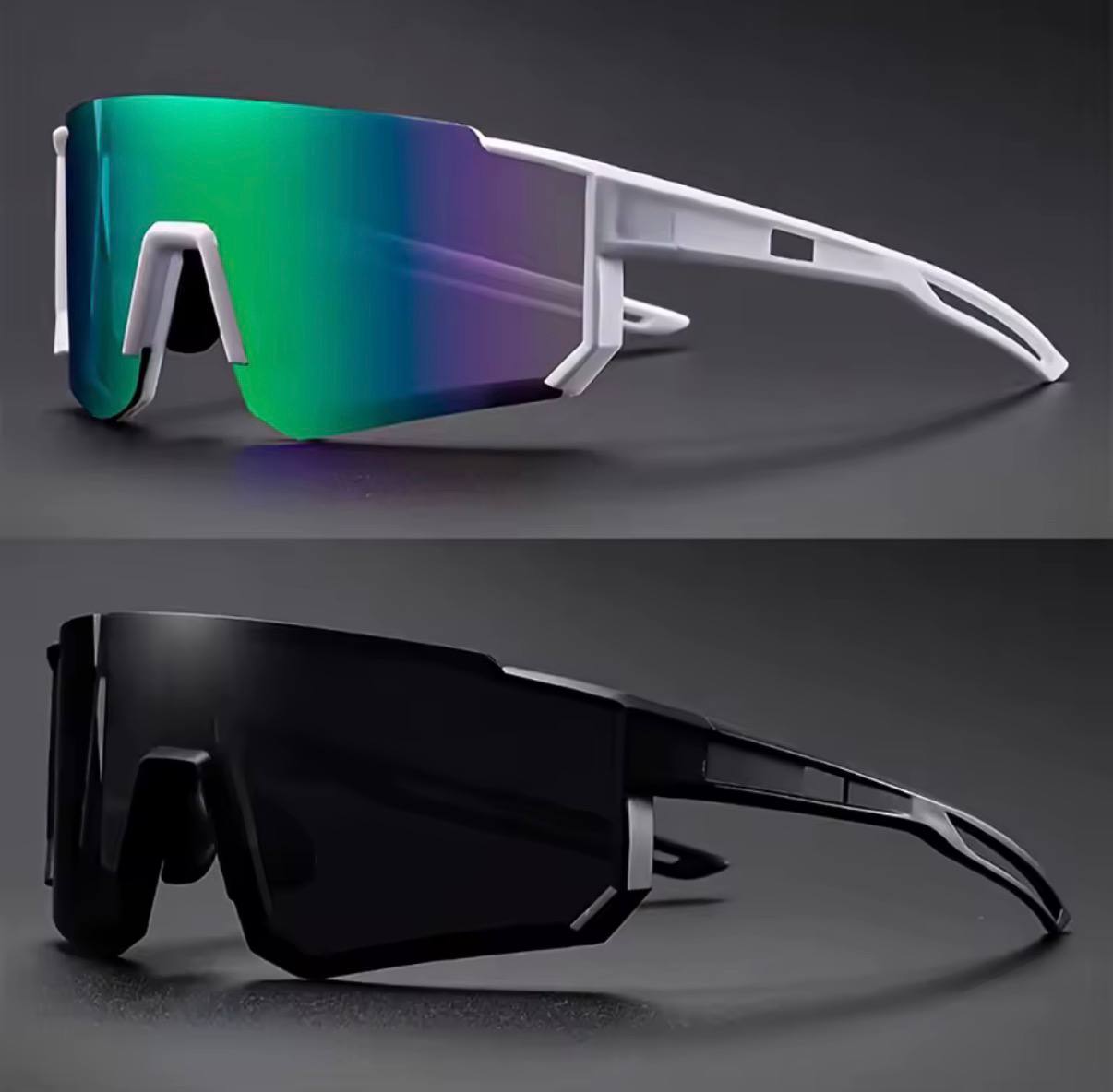 Wide-Lens Cycling Glasses