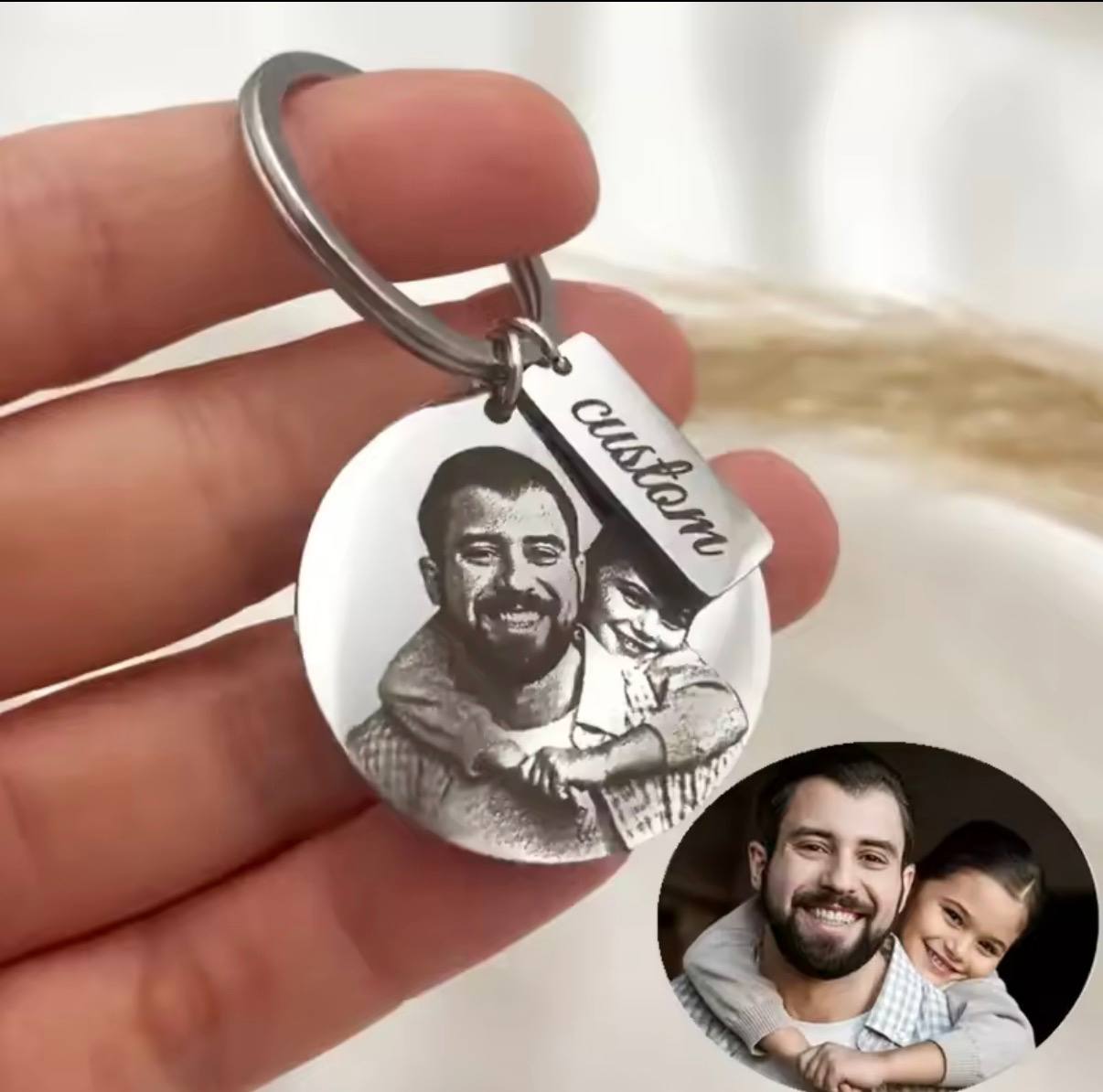 מחזיק מפתחות עם תמונה אישית